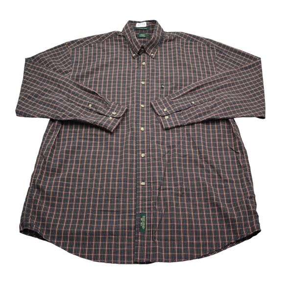 Dockers Other - Dockers Shirt Men Large Red Blue Plaid Wrinkle Free Long Sleeve Button Up Casual